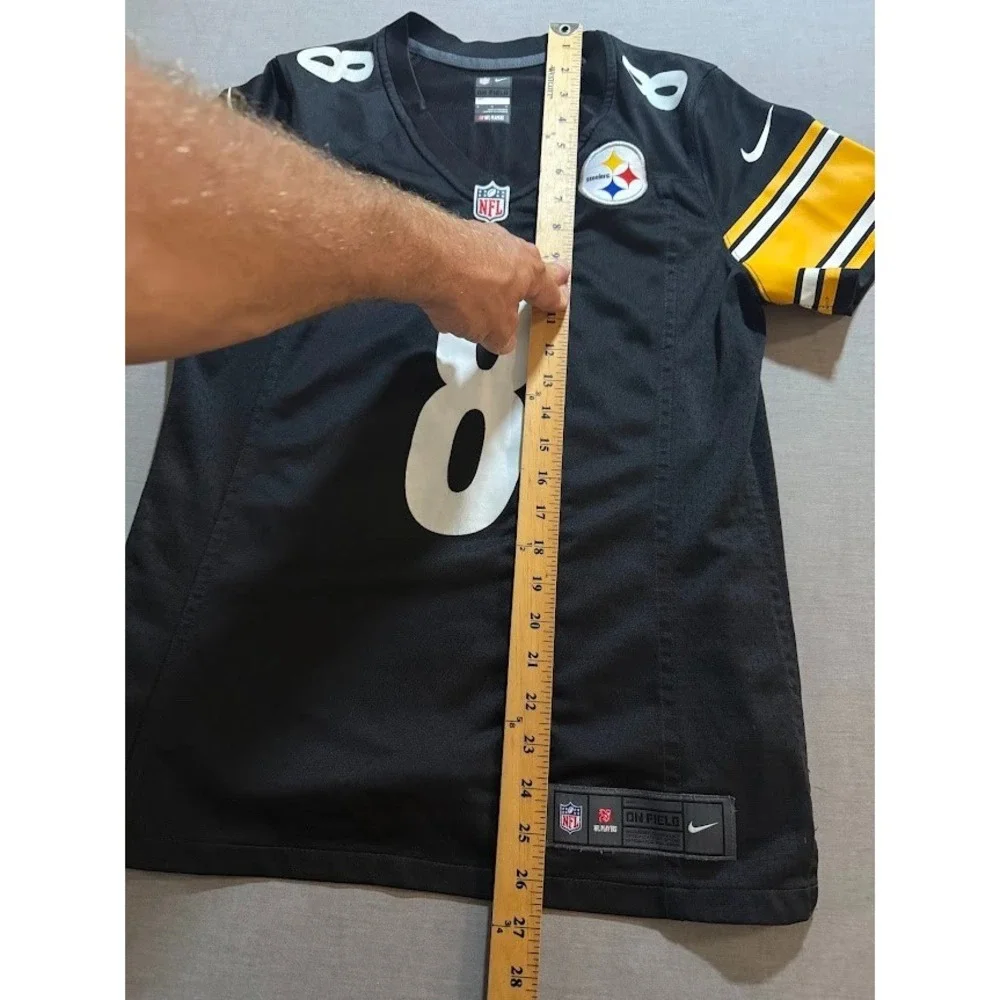 Pittsburg Steelers Pickett #8 Nike Jersey Boys Medium Black Short Sleeve. - Picture 10 of 11